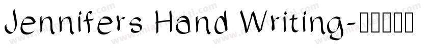 Jennifers Hand Writing字体转换